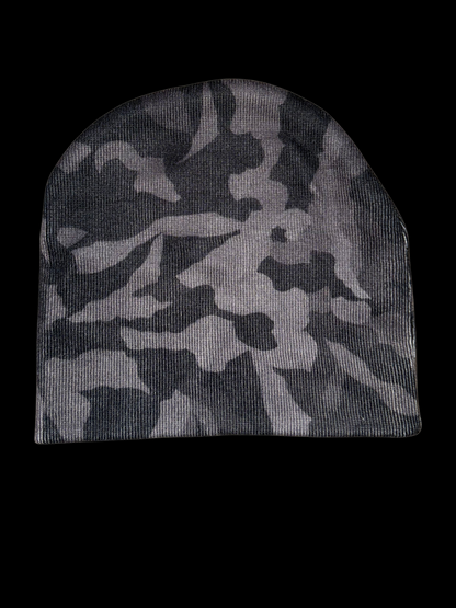 Black camo beanie
